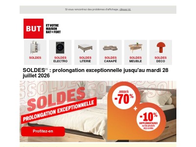 🔥SOLDES : prolongation exceptionnelle !