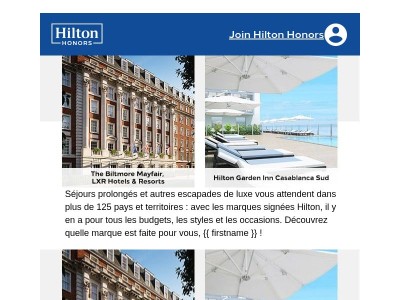 Nous avons une marque pour chaque voyageur