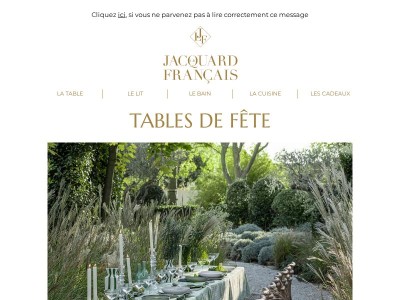 Notre sélection pour vos tables de fête