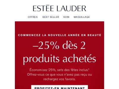Bénéficiez de 25% de réduction, dès 2 produits achetés ⭐