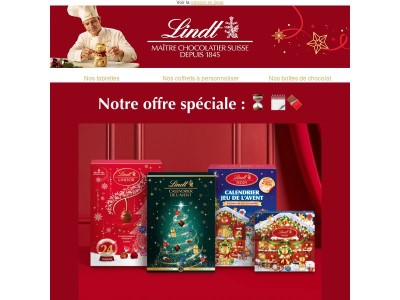 📅Préparez vos fêtes avec -34%* sur les Calendriers de l’Avent Lindt !