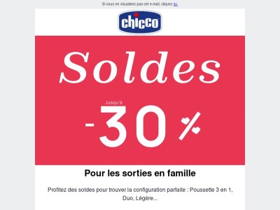 Jusqu'à -30% sur les Poussettes 🍀
