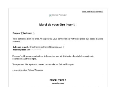 Bienvenue !