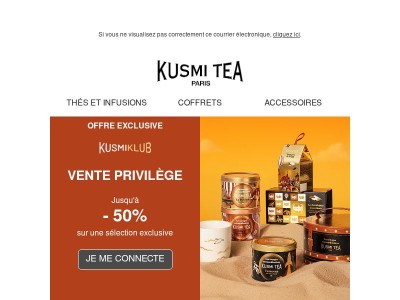 🚨Vente Privilège l Jusqu'à -50% sur vos thés et infusions pour bien terminer l'année !