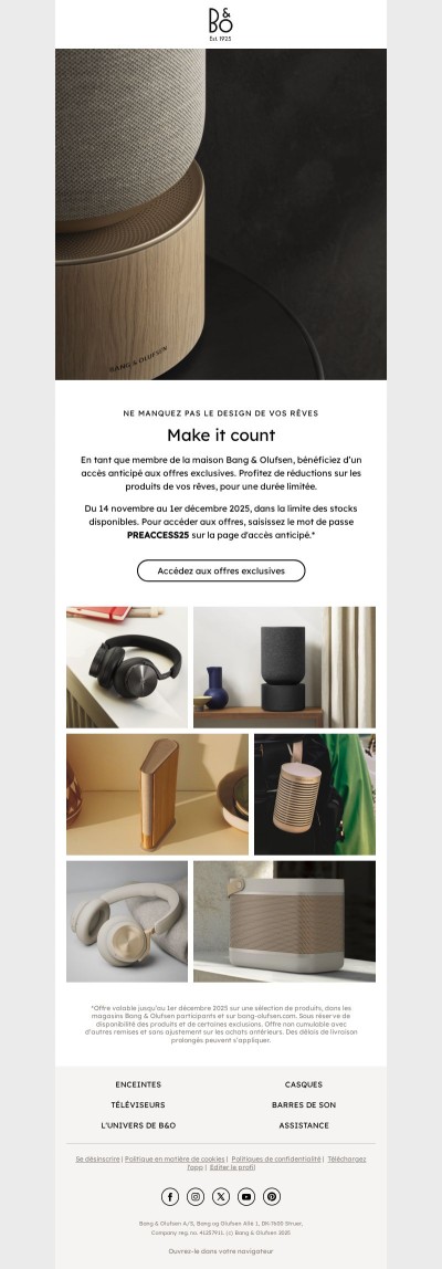 Soyez parmi les premiers à profiter d’offres exclusives