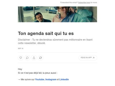 Ton agenda sait qui tu es 👀