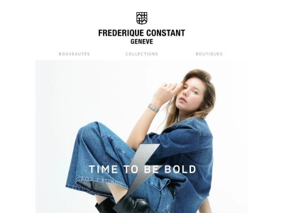TIME TO BE BOLD - Découvrez la nouvelle Classics Manchette