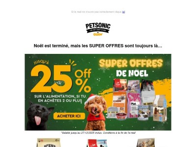 🛒 Jusqu’à -25 % sur l’alimentation en achetant 2 ou plus