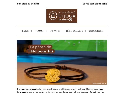 Les bracelets pour lui