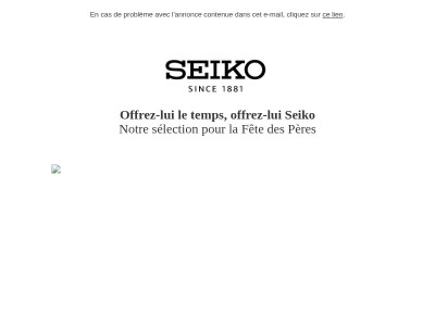 Offrez-lui le temps, offrez-lui Seiko