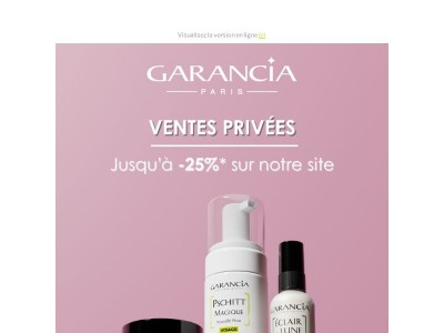 Ventes privées : jusqu’à -25% + un cadeau vous attend 🎁