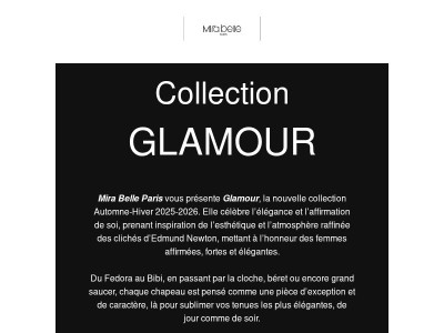 Mira Belle Paris dévoile Glamour, la collection Automne-Hiver 2025-2026