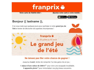 🎁 {{ lastname }}​, des lots exceptionnels vous attendent !