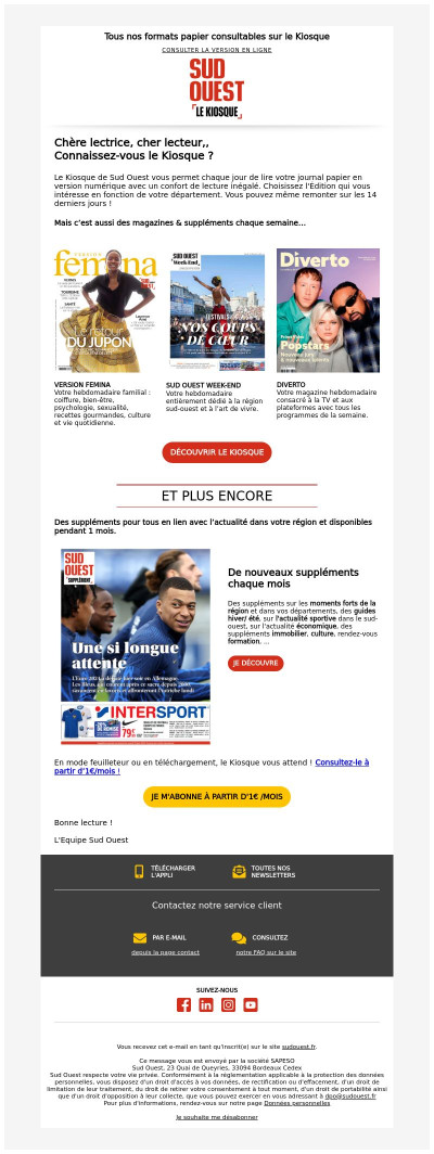 Découvrez nos magazines & suppléments !