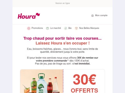30€ + livraison offerte jusqu'à dimanche 🎁