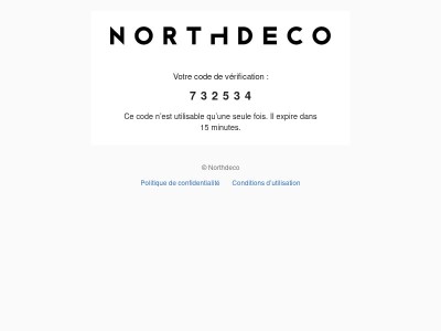 Votre code est : 732534