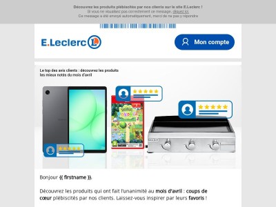 Les produits favoris de nos clients en avril ⭐