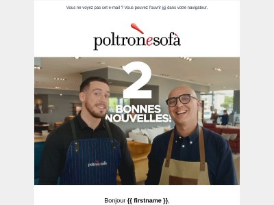 2 bonnes nouvelles pour ceux qui rêvent d’un nouveau canapé !