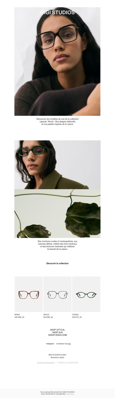 ROOTS — COLLECTION OPTIQUE