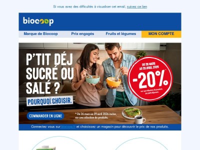 Petit déjeûner sucré ou salé : on a tout ce qu’il vous faut ! 