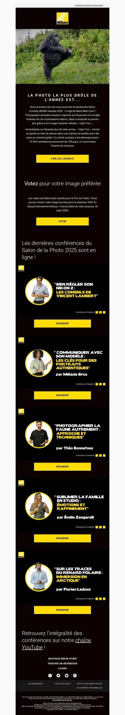 Découvrez les lauréats des Nikon Comedy Wildlife Awards !