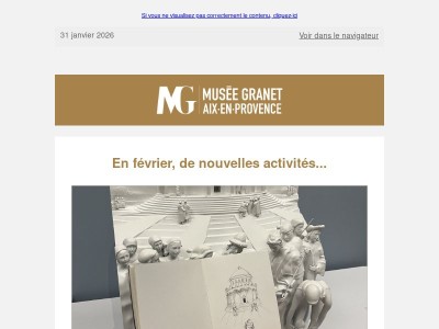 En février, un mois de nouveautés à vivre au musée