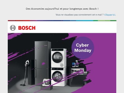 Cyber Monday : offres Bosch jusqu’à minuit ! ⏰