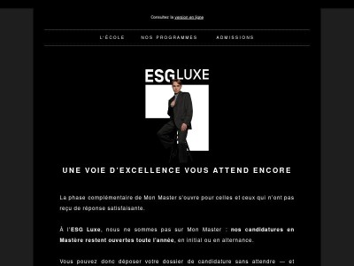 Pas retenu sur Mon Master ? Osez le luxe ✨