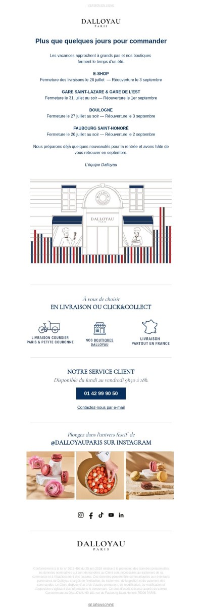 Plus que quelques jours pour commander