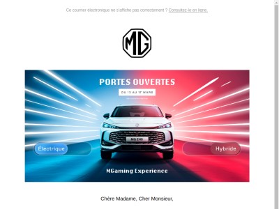 Portes ouvertes MG Motor : une expérience à ne pas manquer