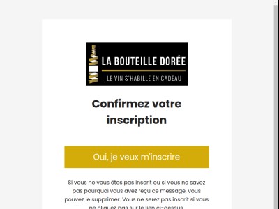 Confirmez votre inscription