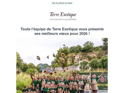 Terre Exotique vous souhaite une bonne année !