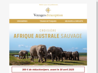 Croisière-Safari en Afrique Australe (Novembre 2025)