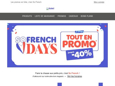 Jusqu'à -40% sur vos marques préférées