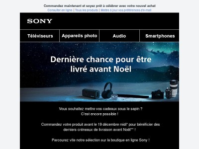 🚨 Dernière chance pour être livré avant Noël !