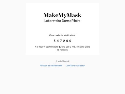 Votre code est : 547299