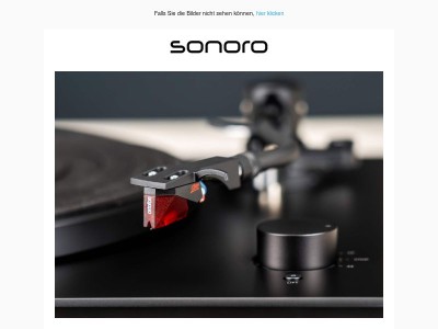 Wieder da: sonoro PLATINUM Automatic EAS Plattenspieler in Schwarz