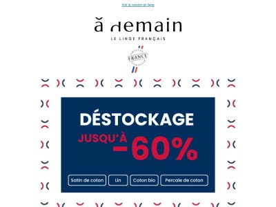 Déstockage exceptionnel ! Jusqu'à -60%