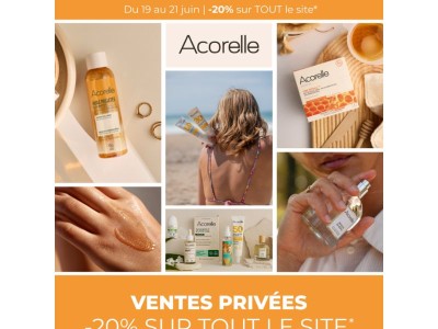 VENTES PRIVÉES ☀️ Profitez de -20% sur TOUT le site !