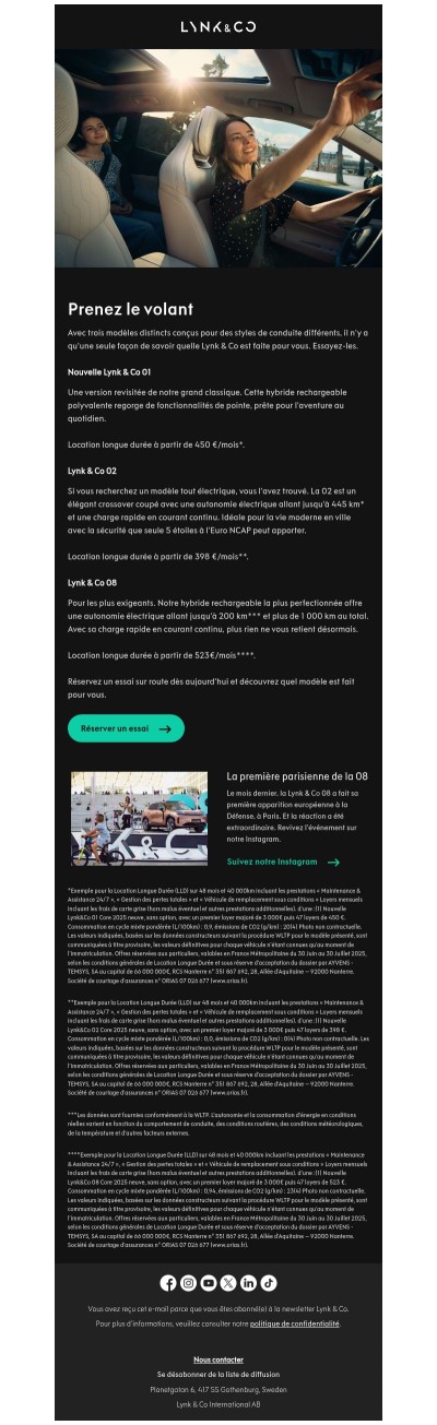 Essayer une Lynk & Co