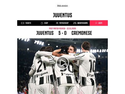 A pure black and white night - Juventus 5 Cremonese 0
