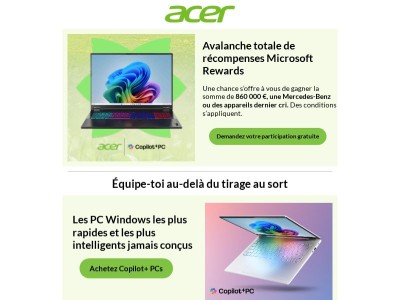 🎉 Gros prix à la clé : participez dès aujourd’hui au tirage au sort Microsoft Rewards !