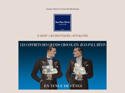Les coffrets Jean-Paul Hévin en tenue de fêtes !🍫