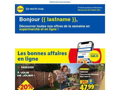 Découvrez vite vos bons plans Lidl du moment ⚡