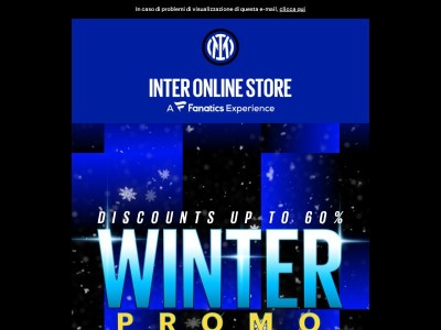 The Nerazzurri Winter Promotions Are Here: Up to 60% Off 🛍️⚫🔵