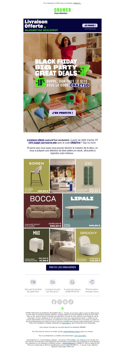 BLACK FRIDAY : -10% suppl. sur TOUT le site 💥