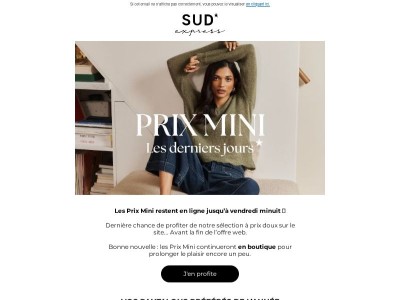 ★ Prix Mini : derniers jours pour en profiter