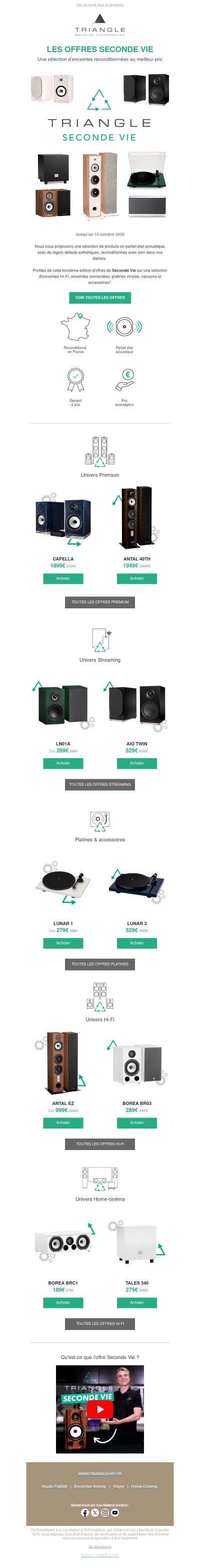 Les Offres Seconde Vie TRIANGLE ♻️