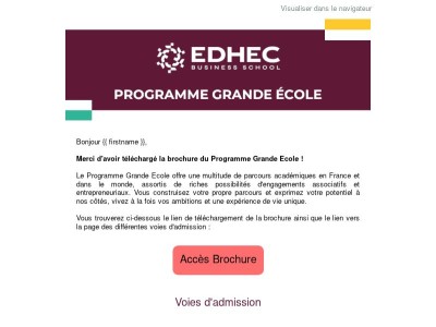 Rejoignez le Programme EDHEC Grande Ecole