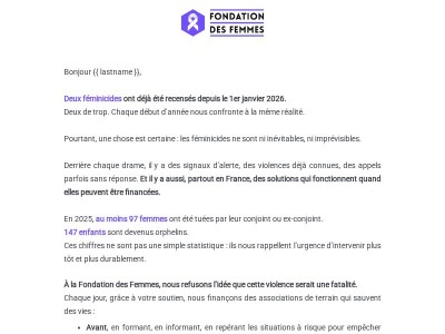 Déjà deux femmes tuées par leur conjoint depuis le 1er janvier.